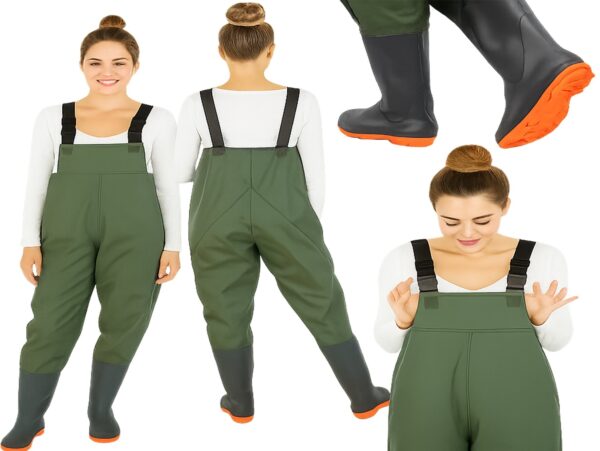 SPODNIE WĘDKARSKIE WODERY SPODNIOBUTY 45 WKŁADKA 28.5CM