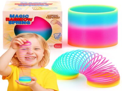 SPRĘŻYNA MAGICZNA TĘCZOWA SPRĘŻYNKA MAGIC KOLOROWA