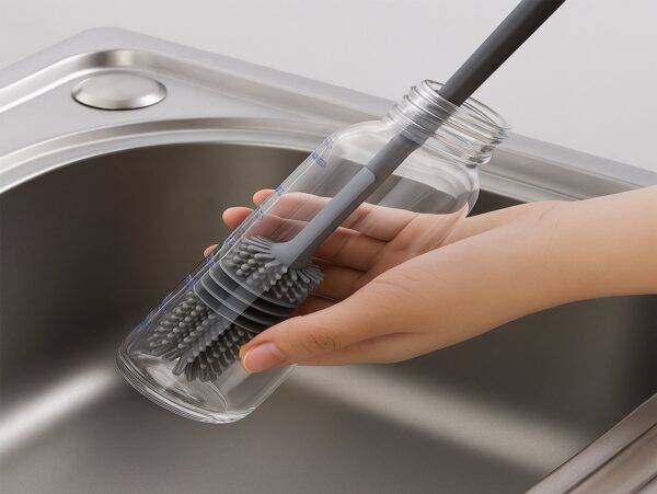 SZCZOTKA SILIKONOWA DO MYCIA BUTELEK