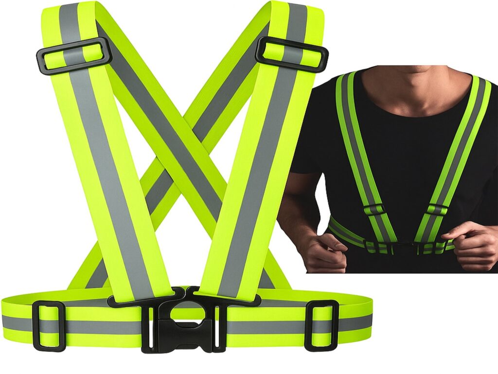 SZELKI ODBLASKOWE KAMIZELKA ODBLASKOWA NA MOTOR