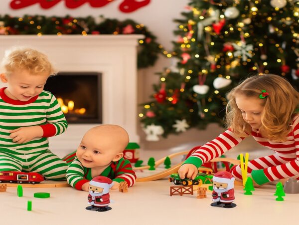 ZABAWKA NAKRĘCANA BOŻONARODZENIOWA - mikołaj