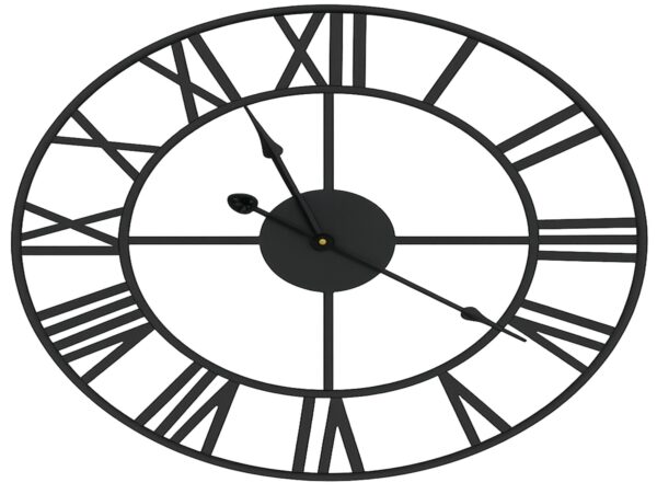 ZEGAR ŚCIENNY RETRO LOFT RZYMSKI METALOWY 50cm