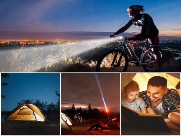 ZESTAW LAMPEK ROWEROWYCH PRZÓD TYŁ