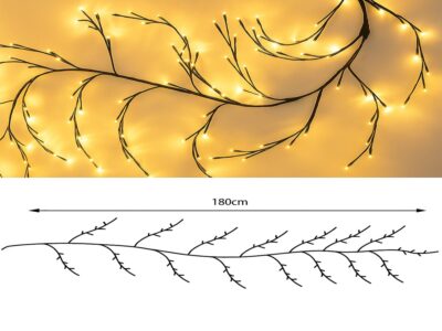 GAŁĄZKA DRZEWNA LED ŚWIĄTECZNA LAMPKI 96SZT