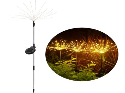 LAMPA OGRODOWA SOLARNA 90 LED DRZEWKO - ciepły biały