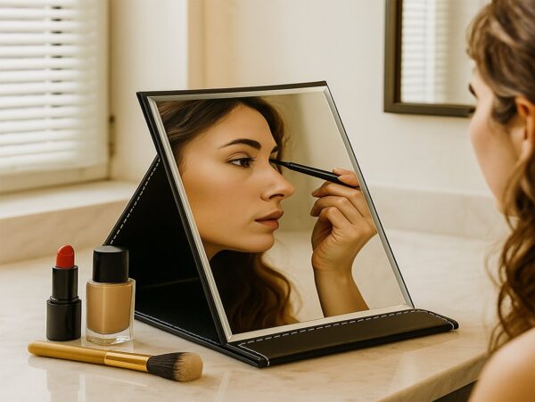 LUSTERKO SKŁADANE KOSMETYCZNE 21x15cm