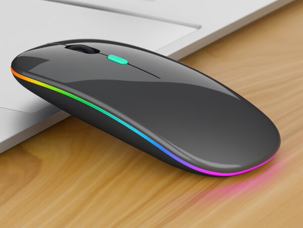 MYSZKA BEZPRZEWODOWA RGB LED 2,4G BLUETOOTH