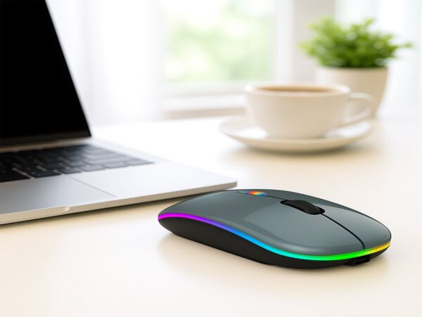 MYSZKA BEZPRZEWODOWA RGB LED 2,4G BLUETOOTH