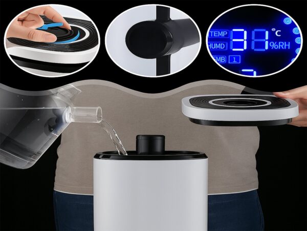 NAWILŻACZ POWIETRZA JONIZATOR AROMATERAPIA OCZYSZCZACZ XL