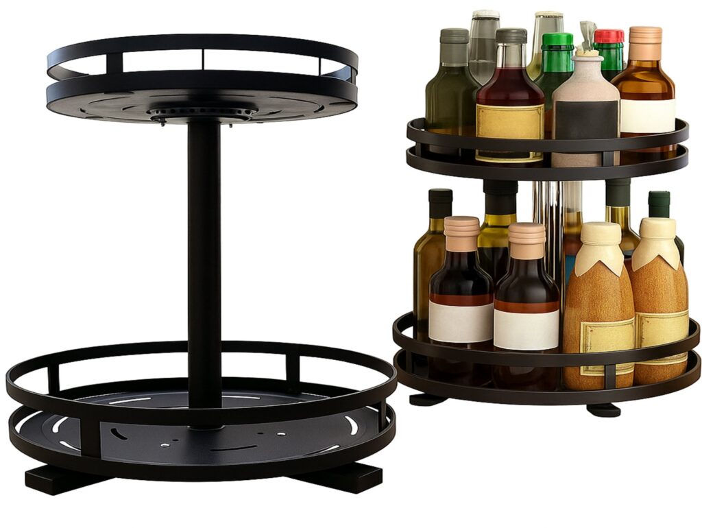 PÓŁKA REGAŁ KUCHENNY OBROTOWY 44x26cm - okragły