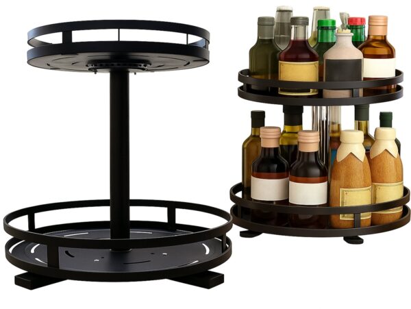 PÓŁKA REGAŁ KUCHENNY OBROTOWY 44x26cm - okragły