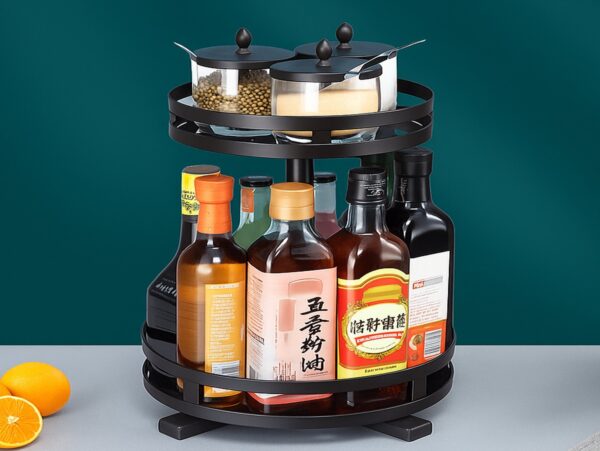 PÓŁKA REGAŁ KUCHENNY OBROTOWY 44x26cm - okragły