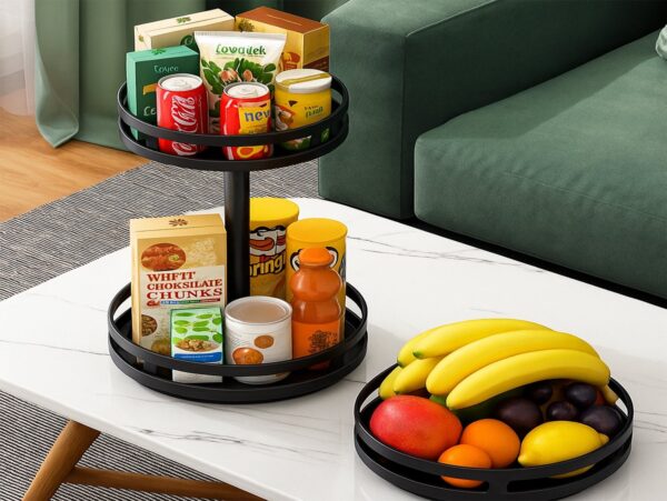 PÓŁKA REGAŁ KUCHENNY OBROTOWY 44x26cm - okragły