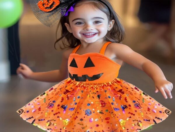 STRÓJ PRZEBRANIE NA HALLOWEEN DYNIA