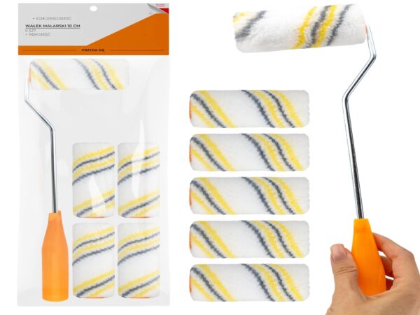 WAŁEK MALARSKI 10CM + 5 ZAPASÓW