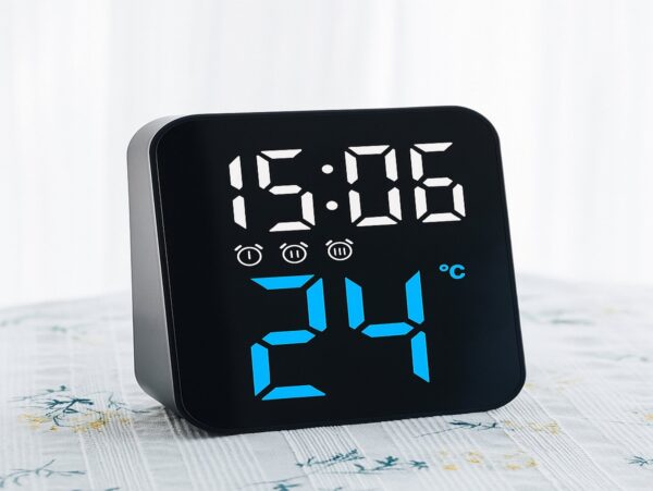 ZEGAR ELEKTRONICZNY LED BUDZIK