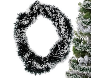 ŁAŃCUCH CHOINKOWY 6CM 2M - zielono-biały