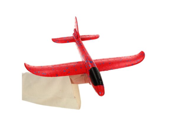 AMOLOT ZABAWKA STYROPIANOWY SZYBOWIEC RZUTKA 47 CM - czerwony