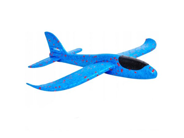 AMOLOT ZABAWKA STYROPIANOWY SZYBOWIEC RZUTKA 47 CM - niebieski