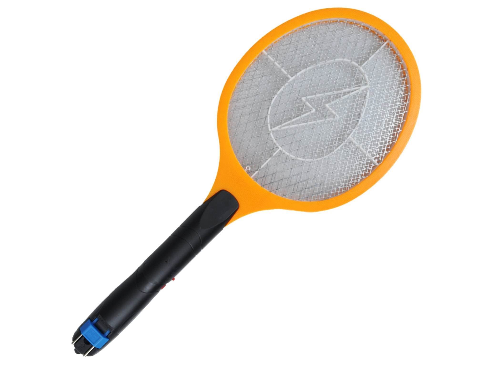 ŁAPKA NA MUCHY ELEKTRYCZNA NA AKUMULATOR DO GNIAZDKA - pomarańczowy