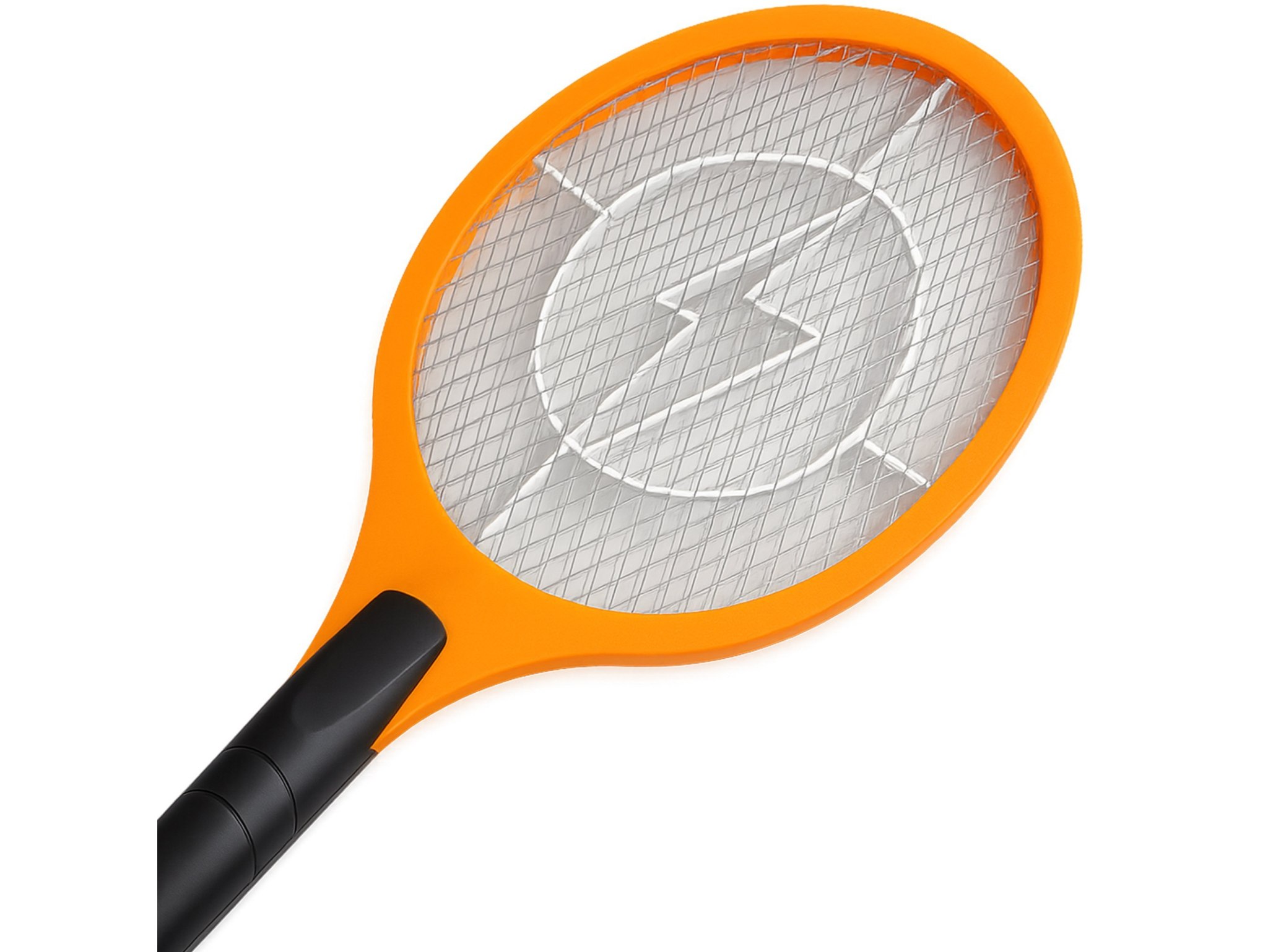 ŁAPKA NA MUCHY ELEKTRYCZNA NA AKUMULATOR DO GNIAZDKA - pomarańczowy