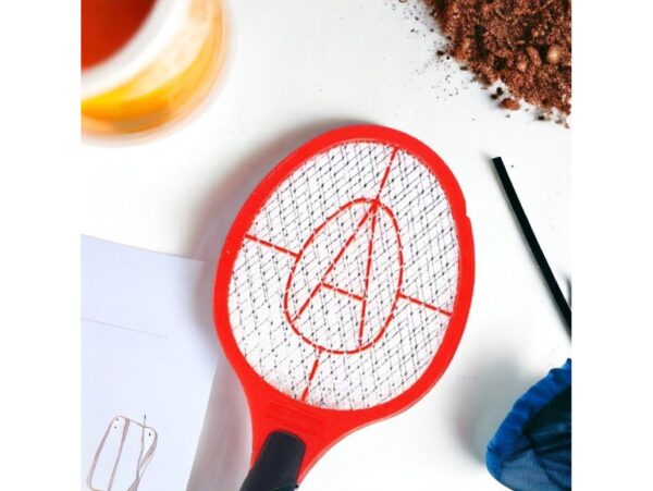 ŁAPKA NA MUCHY ELEKTRYCZNA NA BATERIE - czerwony