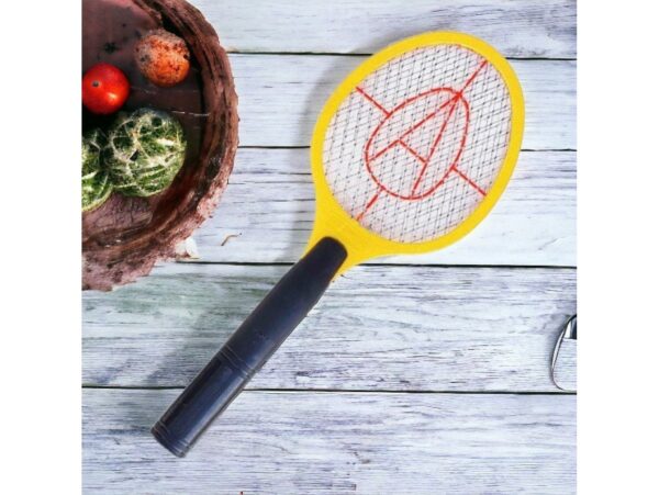 ŁAPKA NA MUCHY ELEKTRYCZNA NA BATERIE - żółty