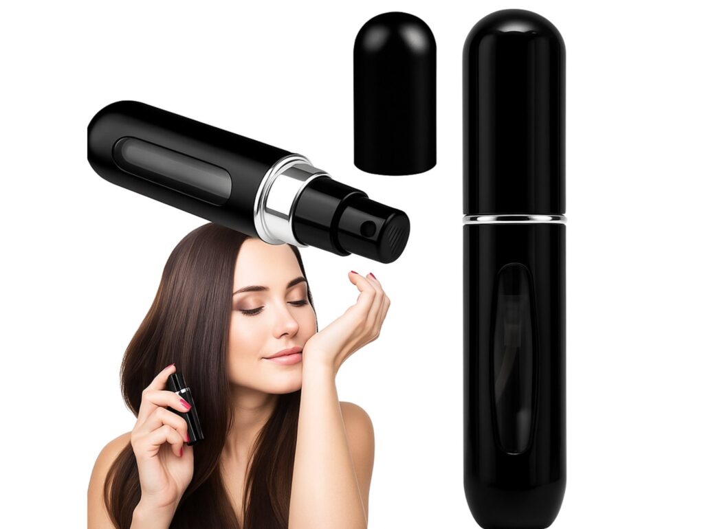 ATOMIZER PERFUM PODRÓŻNY 5ml - czarny