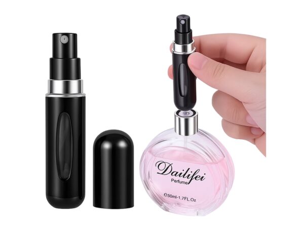 ATOMIZER PERFUM PODRÓŻNY 5ml - czarny