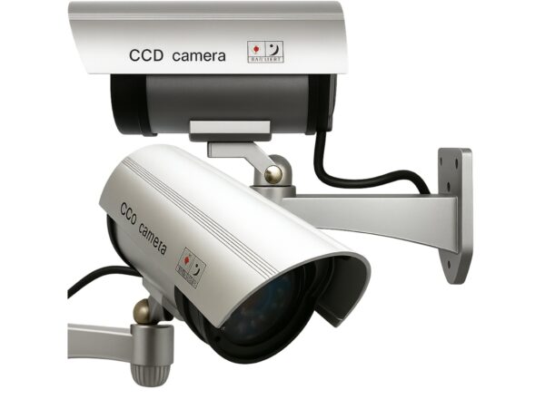 ATRAPA KAMERY ZEWNĘTRZNA - srebrny