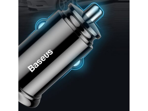 BASEUS ŁADOWARKA SAMOCHODOWA USB-A TYPE-C USB-C PD 30W QC 3.0 SCP 5A