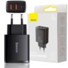 BASEUS ŁADOWARKA SIECIOWA USB-C 2X USB-A 30W PD QC3.0 3705 UNIWERSALNA CCXJ-E01