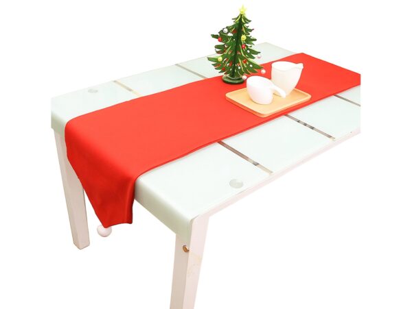 BIEŻNIK SZARFA ŚWIĄTECZNA Z POMPONEM 180x35cm