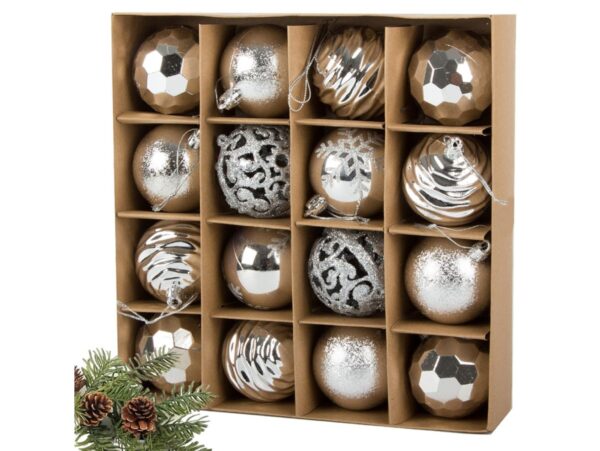 BOMBKI CHOINKOWE 6CM 16SZT