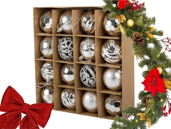 BOMBKI CHOINKOWE 6CM 16SZT