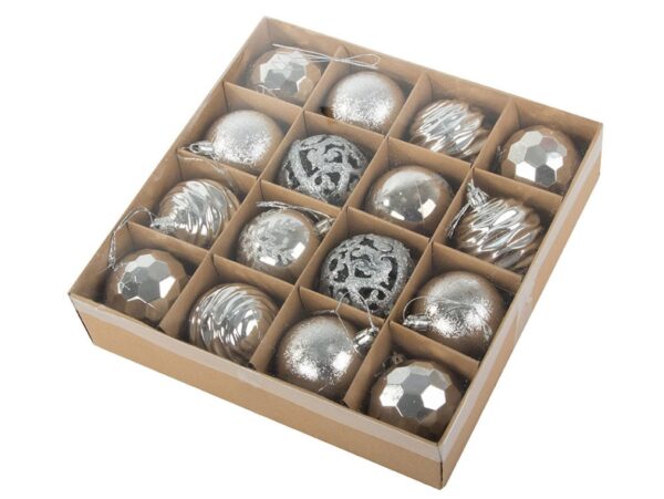 BOMBKI CHOINKOWE 6CM 16SZT