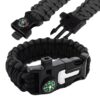 BRANSOLETKA SURVIVAL Z AKCESORIAMI - czarny