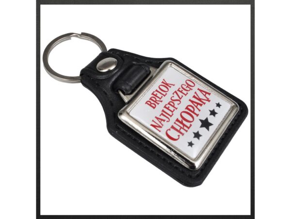 BRELOK DLA CHŁOPAKA - brelok najlepszego chłopaka kwadrtowy