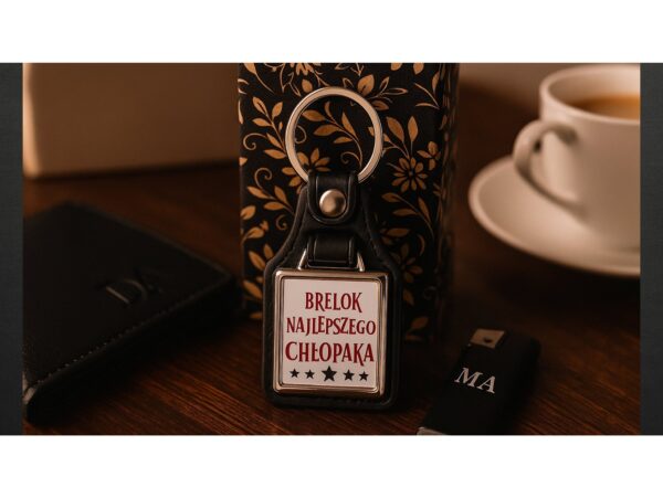 BRELOK DLA CHŁOPAKA - brelok najlepszego chłopaka kwadrtowy
