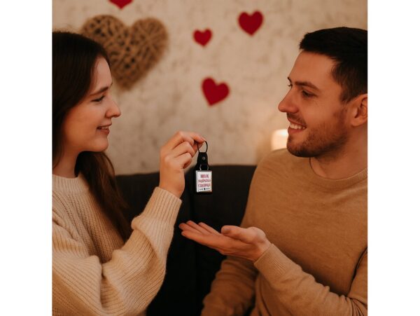 BRELOK DLA CHŁOPAKA - brelok najlepszego chłopaka kwadrtowy