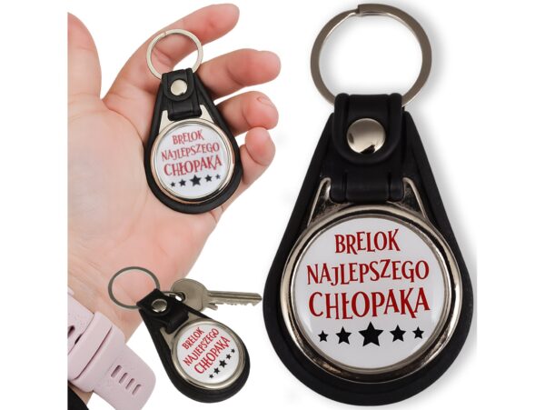 BRELOK DLA CHŁOPAKA - brelok najlepszego chłopaka okrągły