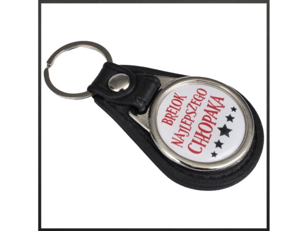 BRELOK DLA CHŁOPAKA - brelok najlepszego chłopaka okrągły