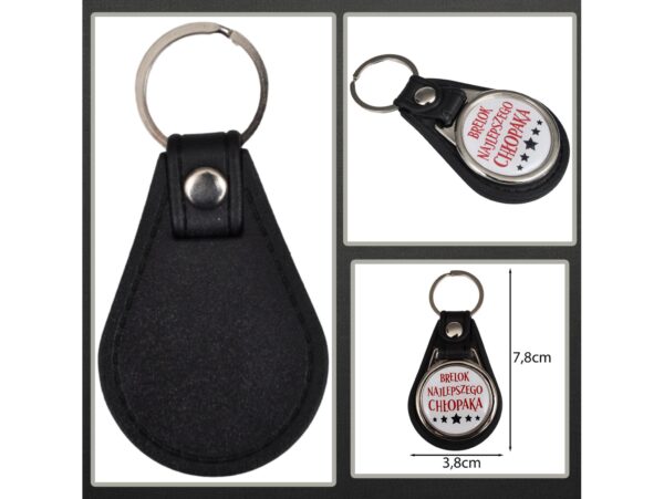 BRELOK DLA CHŁOPAKA - brelok najlepszego chłopaka okrągły