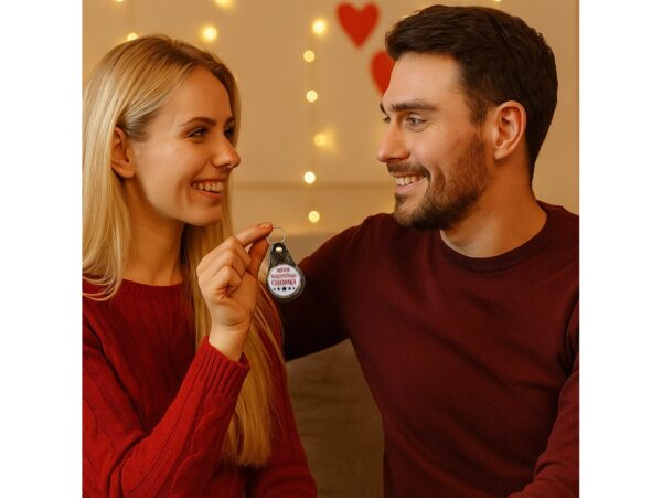 BRELOK DLA CHŁOPAKA - brelok najlepszego chłopaka okrągły