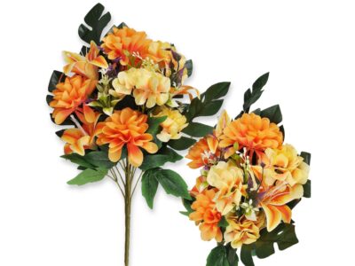 BUKIET MIESZANY HORTENSJA, LILIA, DALIA 55CM