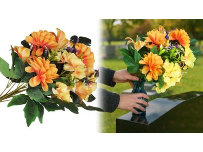 BUKIET MIESZANY HORTENSJA, LILIA, DALIA 55CM