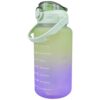 BUTELKA MOTYWACYJNA NA WODĘ BIDON 1,5L - limonkowo-fioletowy