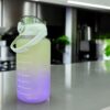 BUTELKA MOTYWACYJNA NA WODĘ BIDON 1,5L - limonkowo-fioletowy