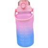 BUTELKA MOTYWACYJNA NA WODĘ BIDON 1,5L - różowo-niebieski