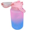 BUTELKA MOTYWACYJNA NA WODĘ BIDON 1,5L - różowo-niebieski